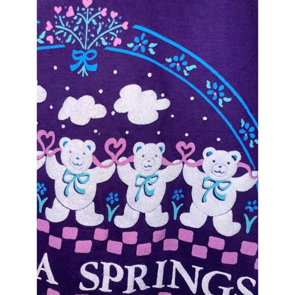 Vintage Eureka Springs Shirt Teddy Bear AR Purple Graphic Tee VTG 1990s 90s L - Picture 5 of 12